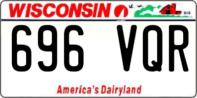 WI license plate 696VQR