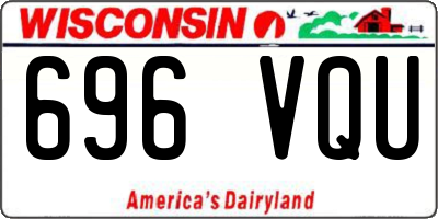 WI license plate 696VQU