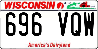 WI license plate 696VQW