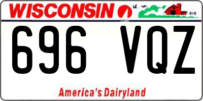 WI license plate 696VQZ
