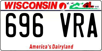 WI license plate 696VRA