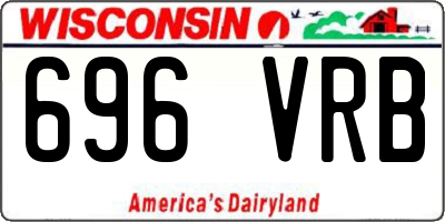 WI license plate 696VRB