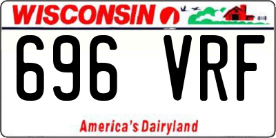 WI license plate 696VRF