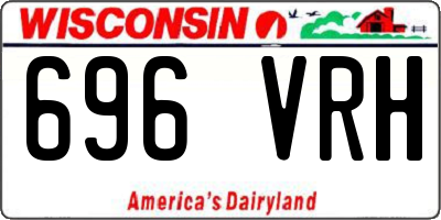 WI license plate 696VRH