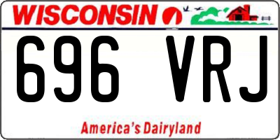WI license plate 696VRJ