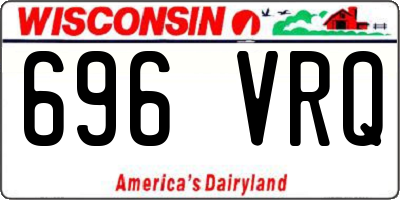 WI license plate 696VRQ