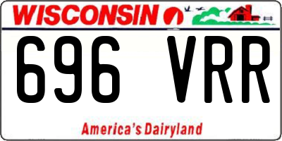 WI license plate 696VRR