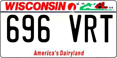 WI license plate 696VRT