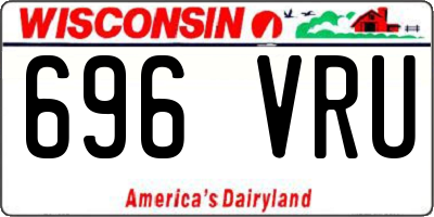 WI license plate 696VRU