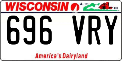 WI license plate 696VRY