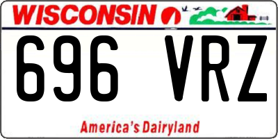 WI license plate 696VRZ