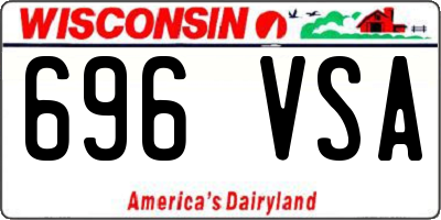 WI license plate 696VSA