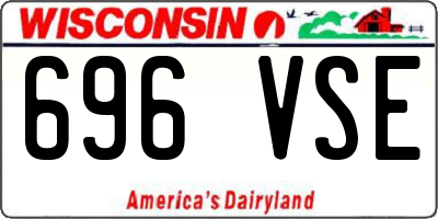WI license plate 696VSE