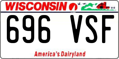 WI license plate 696VSF