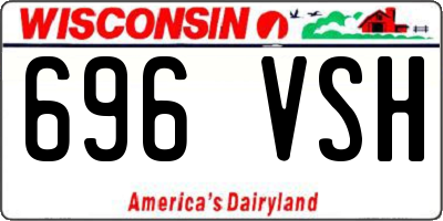 WI license plate 696VSH