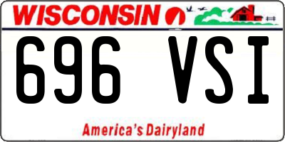WI license plate 696VSI