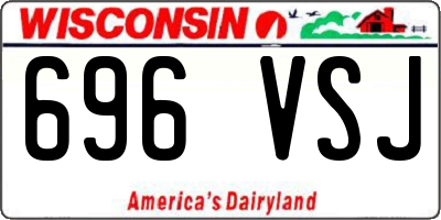 WI license plate 696VSJ