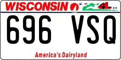 WI license plate 696VSQ
