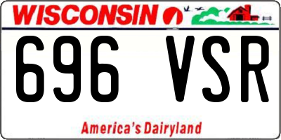 WI license plate 696VSR