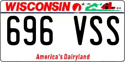 WI license plate 696VSS