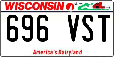 WI license plate 696VST