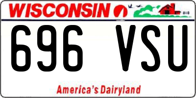 WI license plate 696VSU