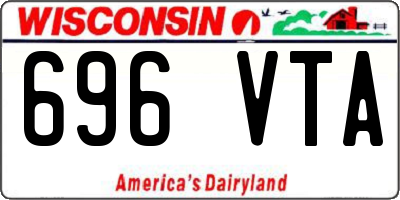 WI license plate 696VTA