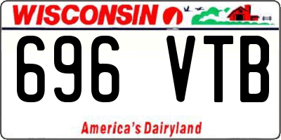 WI license plate 696VTB