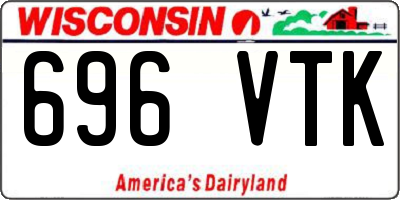 WI license plate 696VTK