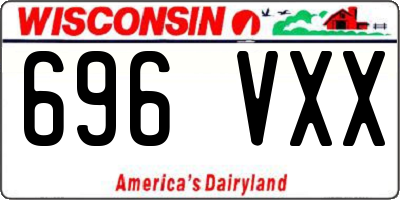 WI license plate 696VXX