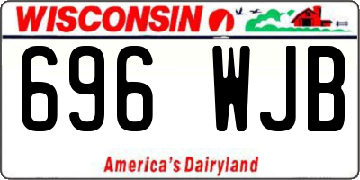 WI license plate 696WJB