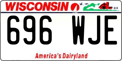WI license plate 696WJE