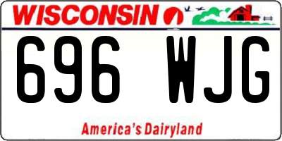 WI license plate 696WJG