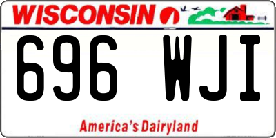 WI license plate 696WJI