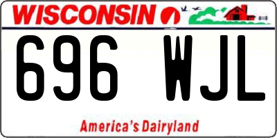 WI license plate 696WJL