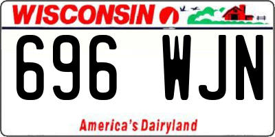 WI license plate 696WJN