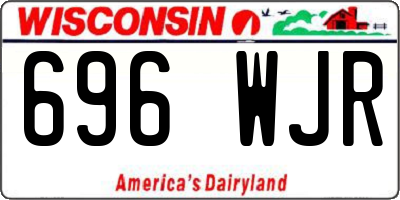 WI license plate 696WJR
