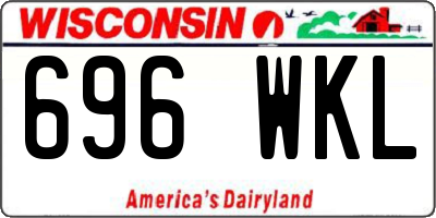 WI license plate 696WKL