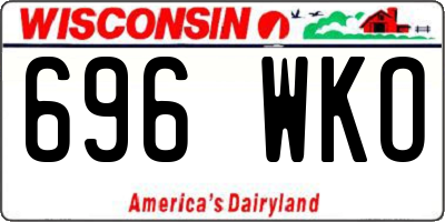WI license plate 696WKO