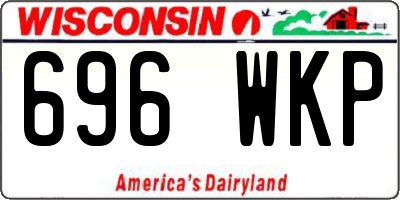 WI license plate 696WKP