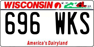 WI license plate 696WKS