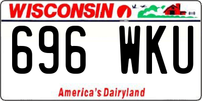 WI license plate 696WKU