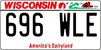 WI license plate 696WLE