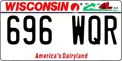 WI license plate 696WQR