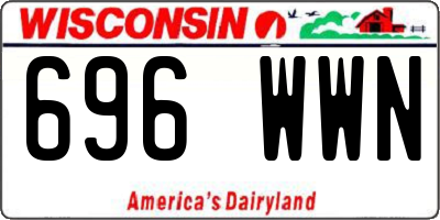 WI license plate 696WWN