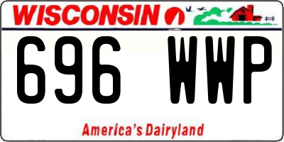 WI license plate 696WWP