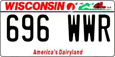 WI license plate 696WWR