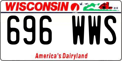 WI license plate 696WWS