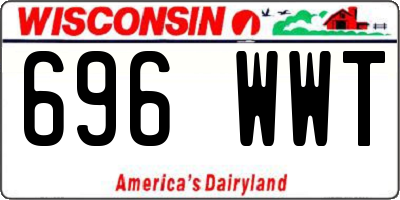 WI license plate 696WWT