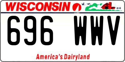 WI license plate 696WWV
